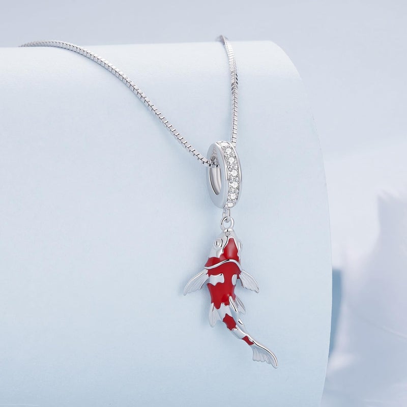 VOROCO Store Charm 925 Sterling Silver Bracelet Necklace Pendant Bead Charms Jewelry Gift for Women Mother Daughter Grandma Family Friends - Image 2